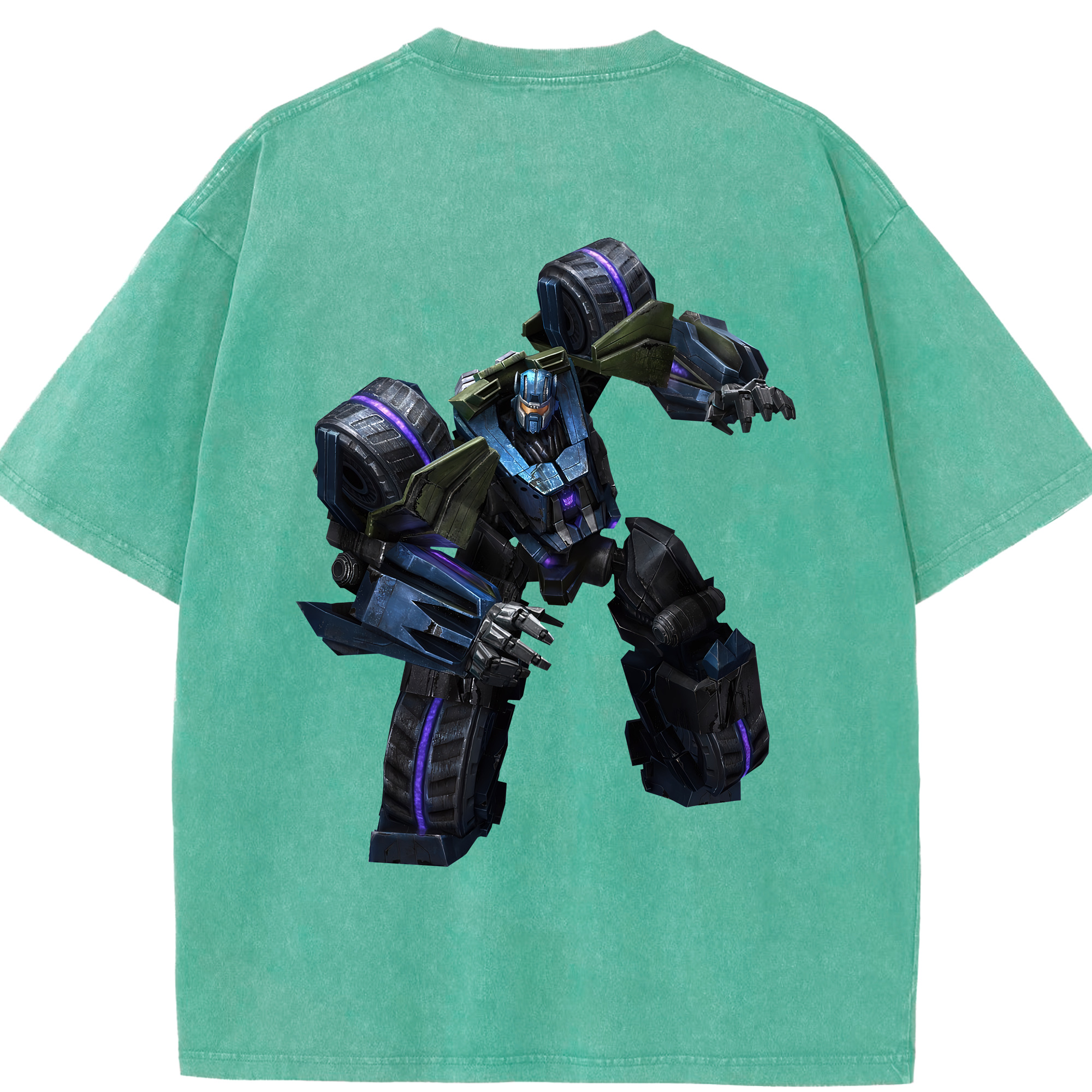 （画像用） Transformers トランスフォーマー 綿100% ヴィンテージ風 半袖Tシャツ（背面プリント）